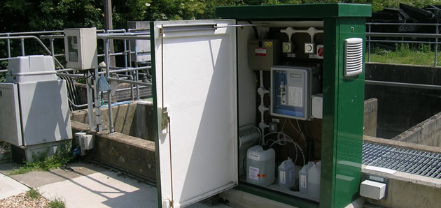 Proam final effluent monitoring kiosk (green)